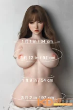 ElsaBabe #RHC007 深田凉子 83cm 熟女 フルシリコン製 半身ラブドール - 画像 (2)