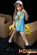 FUDOLL #J008 Sheridan 140cm 可愛い シリコンヘッド＋TPEボディ ラブドール貧乳 - 画像 (3)