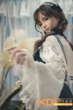 FUDOLL #J026 紫云 150cm 可愛い シリコンヘッド＋TPEボディ ラブドール貧乳 - 画像 (5)