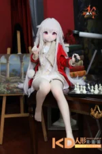 MOZUDoll 凯拉 115cm アニメ ビニールヘッド＋TPEボディ ラブドール貧乳 - 画像 (7)