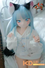 MOZUDoll 薄荷 115cm 可愛い ビニールヘッド＋TPEボディ ラブドール貧乳 - 画像 (3)