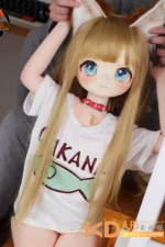 MOZUDoll 黄豆 115cm 可愛い ビニールヘッド＋TPEボディ ラブドール貧乳 - 画像 (2)