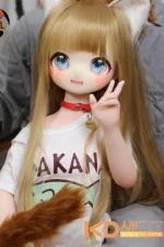 MOZUDoll 黄豆 115cm 可愛い ビニールヘッド＋TPEボディ ラブドール貧乳 - 画像 (4)