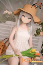 MOZUDoll 灵華 130cm ロリ ビニールヘッド&軟質ヘッド＋TPEボディ ラブドール貧乳 - 画像 (7)