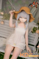 MOZUDoll 灵華 130cm ロリ ビニールヘッド&軟質ヘッド＋TPEボディ ラブドール貧乳 - 画像 (3)