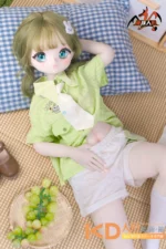 MOZUDoll 苗苗 130cm ロリ ビニールヘッド&軟質ヘッド＋TPEボディ ラブドール貧乳 - 画像 (4)