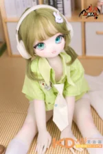 MOZUDoll 苗苗 130cm ロリ ビニールヘッド&軟質ヘッド＋TPEボディ ラブドール貧乳 - 画像 (5)