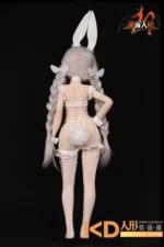 MOZUDoll 白兔 85cm 可愛い ビニールヘッド＋TPEボディ ラブドール貧乳 - 画像 (3)