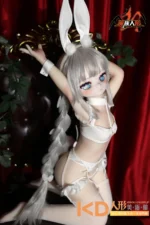 MOZUDoll 白兔 85cm 可愛い ビニールヘッド＋TPEボディ ラブドール貧乳 - 画像 (2)