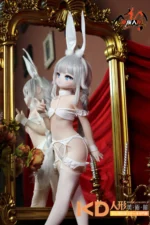 MOZUDoll 白兔 85cm 可愛い ビニールヘッド＋TPEボディ ラブドール貧乳 - 画像 (7)