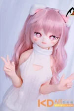 MOZUDoll 愛莉 85cm 可愛い ビニールヘッド＋TPEボディ ラブドール貧乳 - 画像 (2)