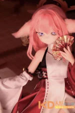 MOZUDoll 小狐狸 85cm アニメ ビニールヘッド＋TPEボディ ラブドール貧乳：圖片 4