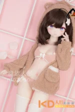 MOZUDoll 萌芽 85cm 可愛い ビニールヘッド＋TPEボディ ラブドール貧乳 - 画像 (7)