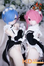 MOZUDoll 蕾姆 85cm 可愛い ビニールヘッド＋TPEボディ ラブドール貧乳 - 画像 (4)