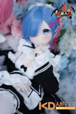 MOZUDoll 蕾姆 85cm 可愛い ビニールヘッド＋TPEボディ ラブドール貧乳 - 画像 (7)