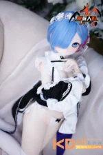 MOZUDoll 蕾姆 85cm 可愛い ビニールヘッド＋TPEボディ ラブドール貧乳 - 画像 (2)