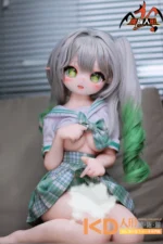 MOZUDoll 小草 85cm 制服 ビニールヘッド＋TPEボディ ラブドール貧乳 - 画像 (3)