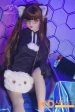 MOZUDoll 黑猫 145cm 可愛い TPE製 ラブドール貧乳 - 画像 (3)