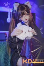 MOZUDoll 黑猫 145cm 可愛い TPE製 ラブドール貧乳 - 画像 (4)