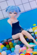 WMDOLL #S003 小斯 85cm 可愛い ビニールヘッド＋TPEボディ ラブドール貧乳 - 画像 (7)