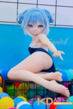 WMDOLL #S003 小斯 85cm 可愛い ビニールヘッド＋TPEボディ ラブドール貧乳 - 画像 (5)