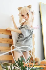 WMDOLL #Y007 柠檬 159cm アニメ ビニール製ヘッド+TPE製ボディ ラブドール貧乳 - 画像 (4)