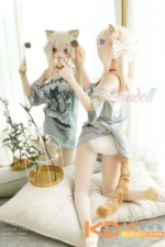 WMDOLL #Y007 柠檬 159cm アニメ ビニール製ヘッド+TPE製ボディ ラブドール貧乳 - 画像 (2)