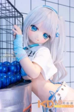 WMDOLL #Y012 小蓝 140cm 可愛い ビニールヘッド＋シリコンボディ ラブドール貧乳 - 画像 (7)