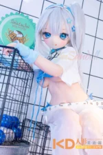 WMDOLL #Y012 小蓝 140cm 可愛い ビニールヘッド＋シリコンボディ ラブドール貧乳 - 画像 (6)