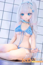 WMDOLL #Y012 小蓝 140cm 可愛い ビニールヘッド＋シリコンボディ ラブドール貧乳 - 画像 (3)