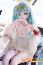 WMDOLL #Y015 可可 157cm 可愛い ビニールヘッド＋シリコンボディ ラブドール貧乳 - 画像 (5)
