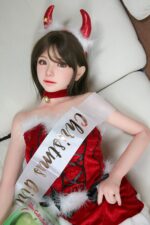 SHEDOLL 148cm Dカップ 珍妮(Zhenni) 可愛いサンタ衣装美人セックス人形 ボディー材質など選択可能 カスタマイズ可能 リアル ドール 掲載画像はシリコンヘッド+TPEボディ - 画像 (9)