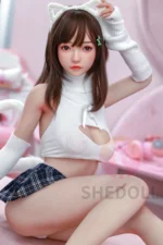 SHEDOLL 148cm普通乳 洛伊(Luoyi) ピュアな娘リアルドール カスタマイズ可能 掲載画像はシリコンヘッド+TPEボディ ボディー材質など選択可能 - 画像 (3)