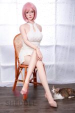 SHEDOLL 顧小雨（Guxiaoyu）メイク #1 ピンク髪で官能的な158cm美女 Cカップ ラブドール ボディー材質など選択可能 掲載画像はシリコンヘッド+TPEボディ - 画像 (8)