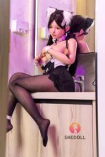 SHEDOLL 兮沅(Xiyuan) 148cm Dカップ ブルー瞳のショートヘア ラブドール ボディー材質など選択可能 カスタマイズ可能 掲載画像はフルシリコン製 口開閉＆口腔模擬付き - 画像 (2)