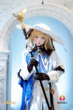 Shedoll 152cm Aカップ Xixi シリコンヘッド+TPEボディ コスプレ系 スリム ラブドール - 画像 (4)