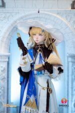 Shedoll 152cm Aカップ Xixi シリコンヘッド+TPEボディ コスプレ系 スリム ラブドール - 画像 (3)