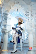 Shedoll 152cm Aカップ Xixi シリコンヘッド+TPEボディ コスプレ系 スリム ラブドール - 画像 (6)