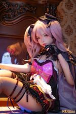 SHEDOLL 洛小夕ヘッド 152cm（足が長いタイプ） AAカップ 可愛いピンク髪 コスプレゲームキャラ ラブドール ボディ材質選択可 掲載写真はフルシリコン製 - 画像 (4)