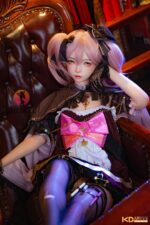 SHEDOLL 洛小夕ヘッド 152cm（足が長いタイプ） AAカップ 可愛いピンク髪 コスプレゲームキャラ ラブドール ボディ材質選択可 掲載写真はフルシリコン製 - 画像 (2)