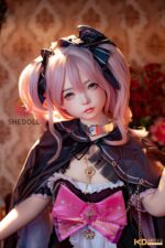 SHEDOLL 洛小夕ヘッド 152cm（足が長いタイプ） AAカップ 可愛いピンク髪 コスプレゲームキャラ ラブドール ボディ材質選択可 掲載写真はフルシリコン製