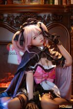 SHEDOLL 洛小夕ヘッド 152cm（足が長いタイプ） AAカップ 可愛いピンク髪 コスプレゲームキャラ ラブドール ボディ材質選択可 掲載写真はフルシリコン製 - 画像 (7)