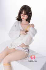 SHEDOLL 新作 167cm 短めの茶髪ボブ 等身大 ダッチワイフ Cカップ 楚玥2.0ヘッド 口開閉＆口腔模擬付き ラブドール ボディー材質など選択可能 掲載画像はシリコンヘッド+TPEボディ - 画像 (5)
