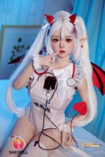 SHEDOLL 148cm Dカップ Duoduo(朵朵)フルシリコン 顎機能追加可 コスプレ系 小悪魔彼女 つけ耳 ラブドール - 画像 (4)