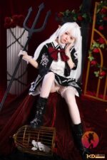 【 宣伝画像リアル皮膚メイク付き】SHEDOLL 148cm Cカップ 朵朵2.0（duoduo） 等身大リアルラブドール シリコンヘッド+tpeボディ口開閉機能付き - 画像 (3)