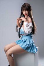 FUDOLL 166cm Eカップ 覃星悦（シンユーちゃん）ヘッド 韓国系少女な黒髪ロングの可愛さ フルシリコン製 リアル皮膚メイク付き - 画像 (2)