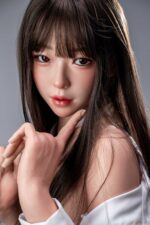 FUDOLL 166cm Eカップ 覃星悦（シンユーちゃん）ヘッド 韓国系少女な黒髪ロングの可愛さ フルシリコン製 リアル皮膚メイク付き - 画像 (6)